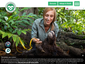 'slothconservation.org' screenshot