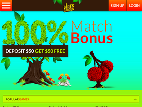 'slotsgarden.com' screenshot