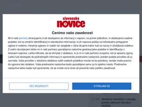 'slovenskenovice.si' screenshot