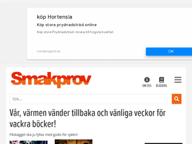 'smakprov.se' screenshot