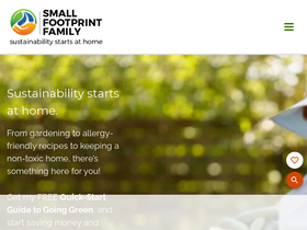'smallfootprintfamily.com' screenshot
