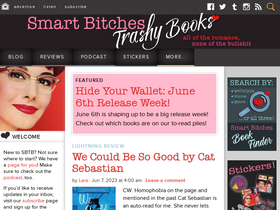 'smartbitchestrashybooks.com' screenshot