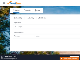 'smartfares.com' screenshot