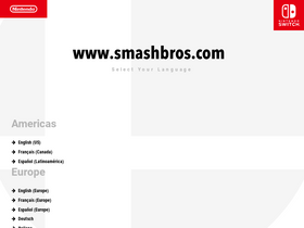 'smashbros.com' screenshot