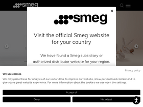 'smeg.com' screenshot
