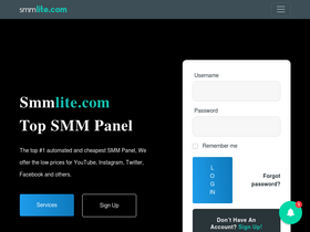 'smmlite.com' screenshot