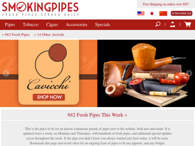 'smokingpipes.com' screenshot