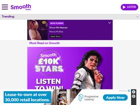 'smoothradio.com' screenshot