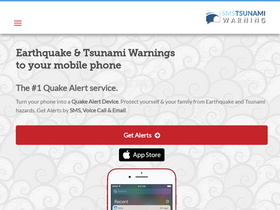 'sms-tsunami-warning.com' screenshot