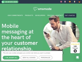 'smsmode.com' screenshot
