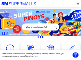 'smsupermalls.com' screenshot