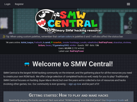 'smwcentral.net' screenshot