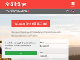 'snalltaget.se' screenshot