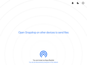 'snapdrop.net' screenshot
