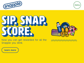'snapple.com' screenshot