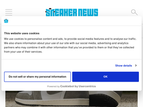 'sneakernews.com' screenshot