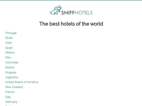'sniffhotels.com' screenshot