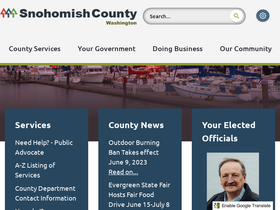 'snohomishcountywa.gov' screenshot