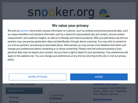 'snooker.org' screenshot