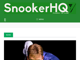 'snookerhq.com' screenshot
