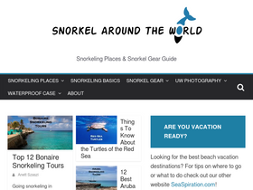 'snorkelaroundtheworld.com' screenshot
