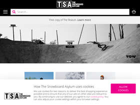 'snowboard-asylum.com' screenshot