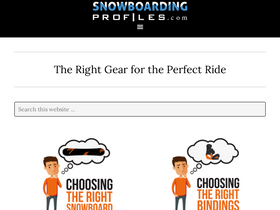 'snowboardingprofiles.com' screenshot