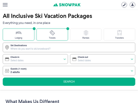 'snowpak.com' screenshot