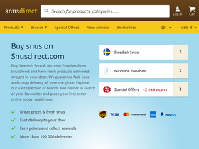 'snusdirect.com' screenshot