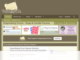 'soapmakingforum.com' screenshot
