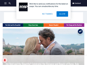 'soapoperanetwork.com' screenshot