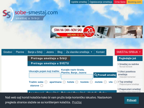 'sobe-smestaj.com' screenshot
