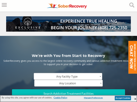 'soberrecovery.com' screenshot