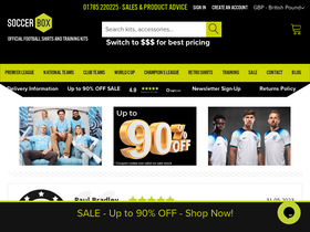 'soccerbox.com' screenshot