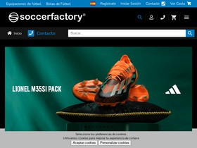 'soccerfactory.es' screenshot