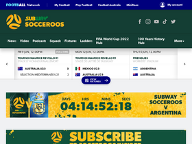 'socceroos.com.au' screenshot