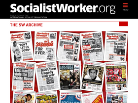 'socialistworker.org' screenshot