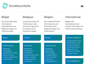 'socialsecurity.be' screenshot
