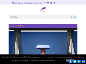 'societyforpsychotherapy.org' screenshot