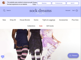'sockdreams.com' screenshot