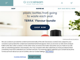 'sodastream.co.uk' screenshot