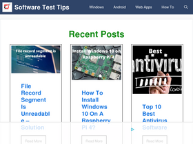 'softwaretesttips.com' screenshot