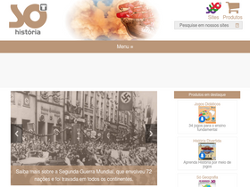 'sohistoria.com.br' screenshot