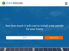 'solar-estimate.org' screenshot