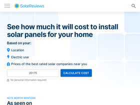 'solarreviews.com' screenshot