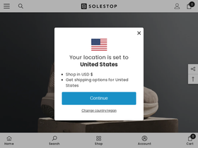 'solestop.com' screenshot