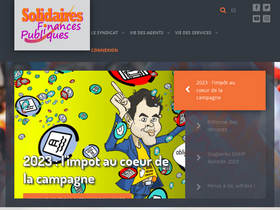 'solidairesfinancespubliques.org' screenshot