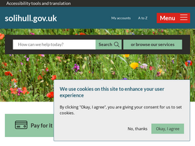 'solihull.gov.uk' screenshot