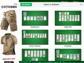 'solitaire-web-app.com' screenshot