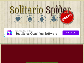 'solitariospidergratis.com' screenshot